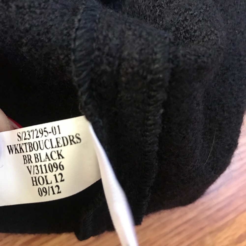 Banana Republice Black Wool Foldover Sheath Dress - Picture 7 of 9